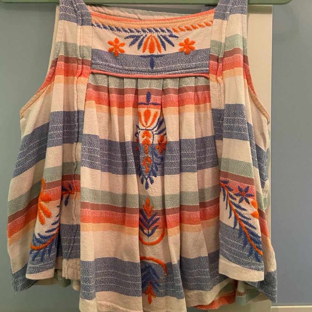Free People Embroidered tank